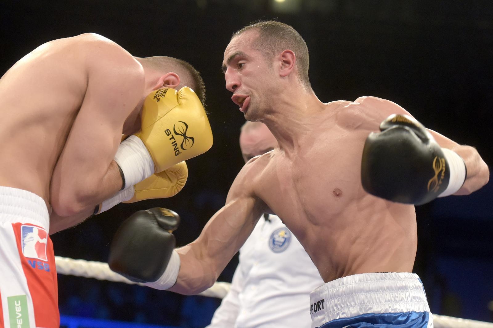 Svjetska boksacka liga, grupa B C1, kategorija 75 kg, Edin Avdic (Croatian Knights) – Nizar Trimech (France Fighting Roosters).