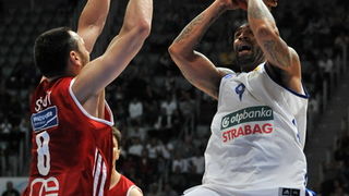 Zadar, 260513.
Dvorana Kresimira Cosica. 
3. polufinalna utakmica prvenstva Hrvatske izmedju KK Zadar i KK Cedevita.
Na fotografiji: Travis (9).
Foto: Luka Gerlanc / CROPIX