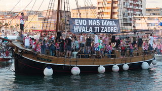 Veličanstven doček četvorice zadarskih Vatrenih Veličanstven doček četvorice zadarskih Vatrenih