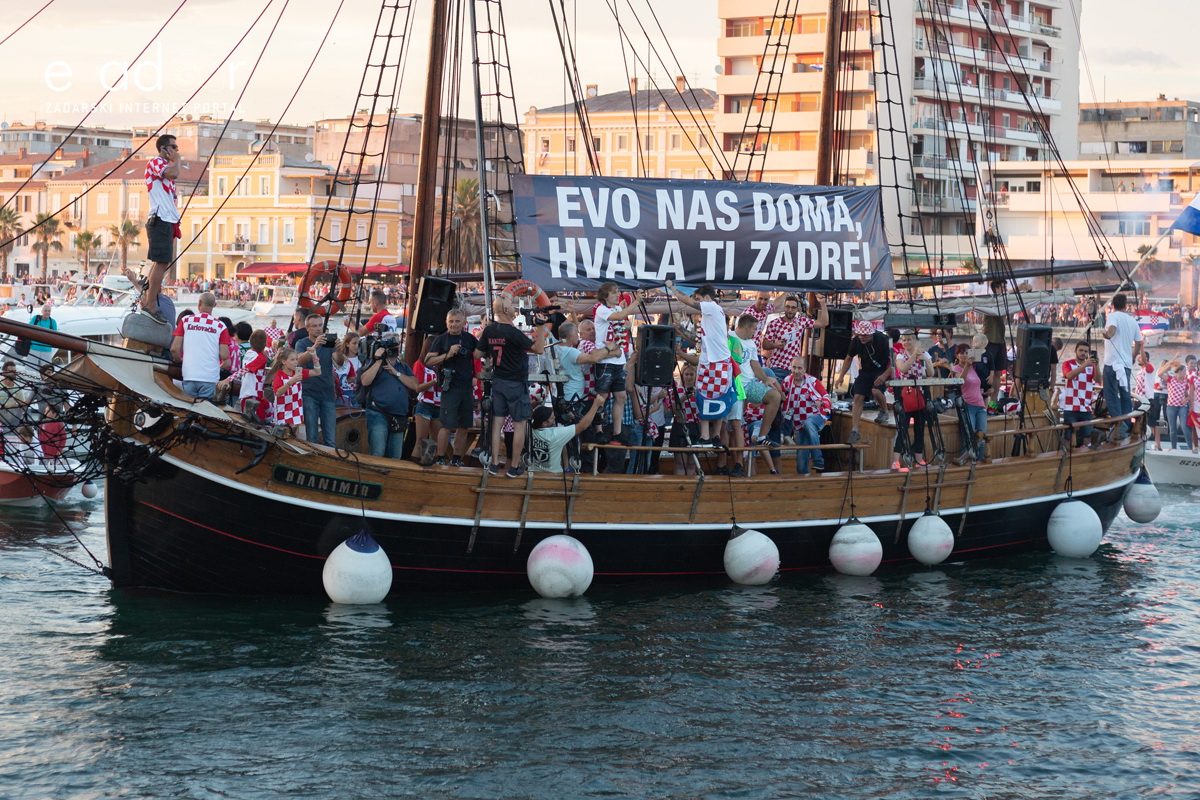 Veličanstven doček četvorice zadarskih Vatrenih Veličanstven doček četvorice zadarskih Vatrenih