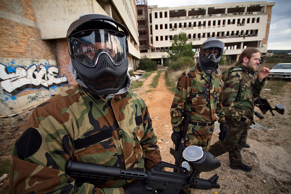 Paintball u Gaženici, 22. siječnja 2012. (foto:Saša Čuka)