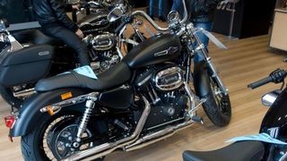 Zagreb – U prodavaonici i zastupnistvu Harley Davidson motora odrzani su Dan otvorenih vrata na kojem su posjetioci mogli razgledati motocikle i neke od njih isprobati. Photo: Davor Visnjic/PIXSELL