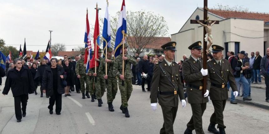 Obilježena 24. obljetnica stradanja mještana i branitelja Škabrnje, Foto: Dino Stanin/PIXSELL Obilježena 24. obljetnica stradanja mještana i branitelja Škabrnje, Foto: Dino Stanin/PIXSELL