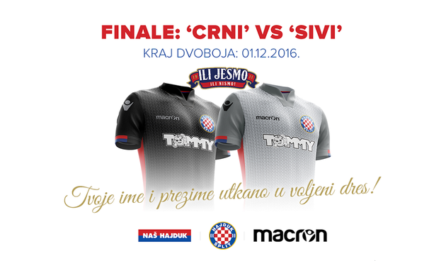 Naš Hajduk- Ili jesmo ili nismo: Crni vs Sivi dres