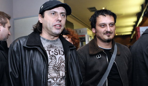 Zagreb, 210110.
Cinestar, Branimir centar, premijera dokumentarnog filma o treneru svih trenera Miroslavu Blazevicu Ciri u reziji Ivana Zivkovica.
Na slici: Davor Sucic, Robert Boldizar (Zabranjeno pusenje).
Foto: Damir Krajac / CROPIX
