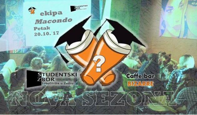 Studentski pub kviz u Caffe baru Bizarre