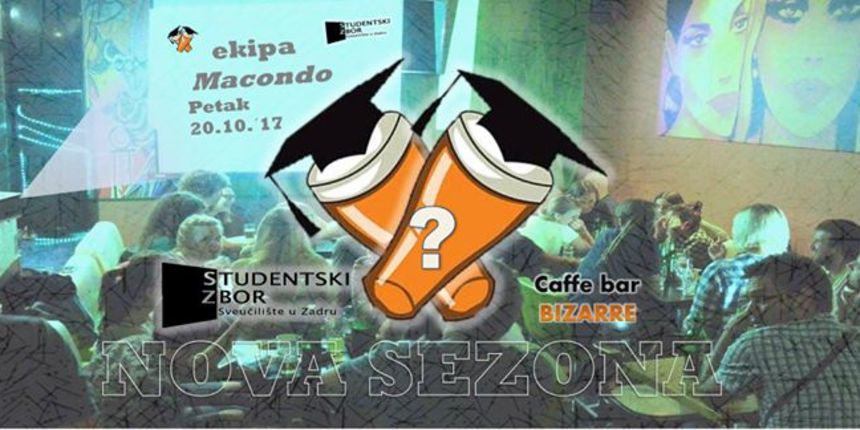 Studentski pub kviz u Caffe baru Bizarre