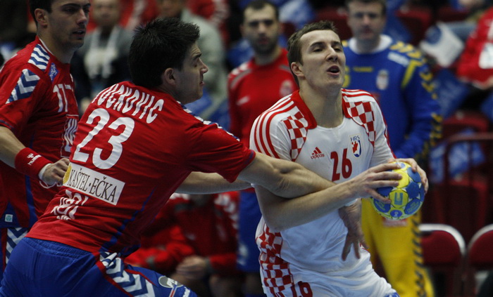 Malmo, 190111.
Malmo Arena, 22. svjetsko rukometno prvenstvo, utakmica izmedju Hrvatske i Srbije.
Na fotografiji: Manuel Strlek.
Foto: Ante Cizmic / CROPIX Malmo, 190111.
Malmo Arena, 22. svjetsko rukometno prvenstvo, utakmica izmedju Hrvatske i Srbije.
Na fotografiji: Manuel Strlek.
Foto: Ante Cizmic / CROPIX