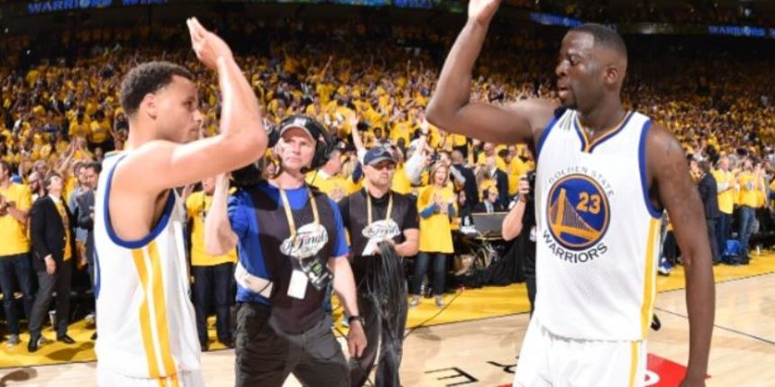 Stephen Curry i Draymond Green (Golden State Warriors), foto: nba.com