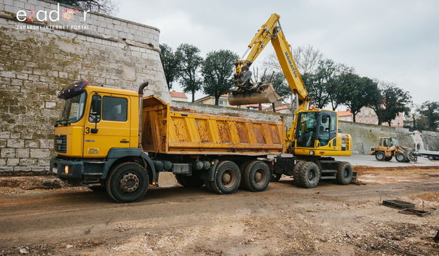 Đir po gradu, srijeda 17. siječnja 2018. Liburnska obala- radovi