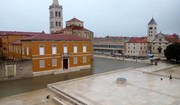 Potopljen Forum, poplava u Zadru 11. rujna 2017.