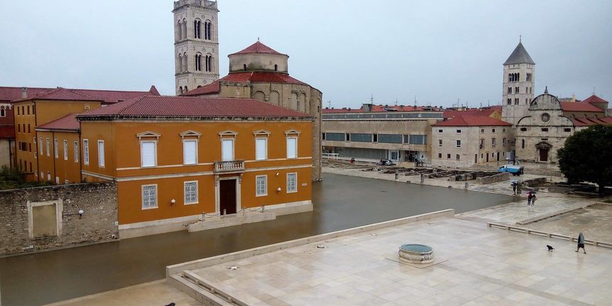 Potopljen Forum, poplava u Zadru 11. rujna 2017.