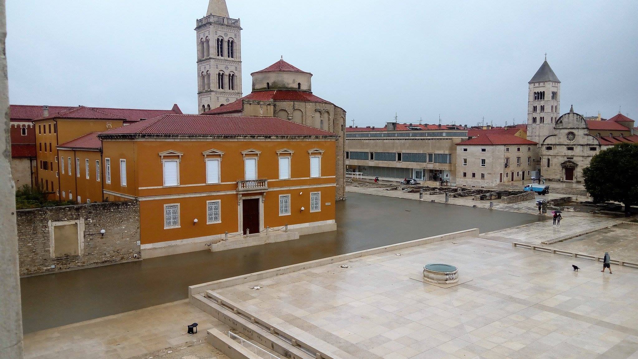 Potopljen Forum, poplava u Zadru 11. rujna 2017.