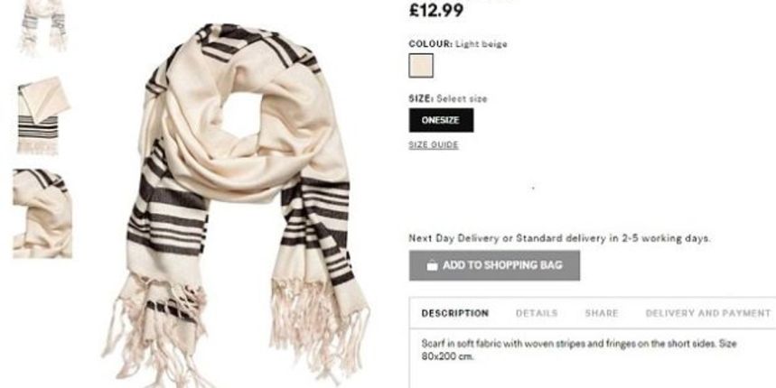 Lavine kritika na šal u ponudi H&M-a