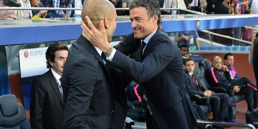 Luis Enrique i Pep Guardiola, foto: fcbayern.de Luis Enrique i Pep Guardiola, foto: fcbayern.de