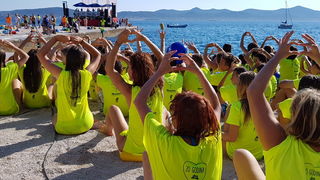 Sasvim osoban doživljaj – 10. dm Millennium Jump sa zadarske rive. Foto: Mladen Malik Barba Sasvim osoban doživljaj – 10. dm Millennium Jump sa zadarske rive. Foto: Mladen Malik Barba