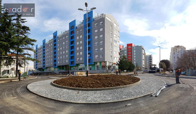 Asfaltira se prometnica oko rotora u ulici Stjepana Radića kod Čistoće