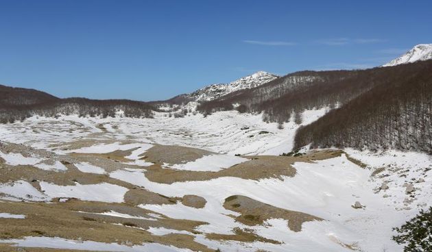 16.03.2014., Juzni Velebit – Topljenje snijega na Juznom Velebitu i procvjetani prvi planinski cvjetovi u ranom proljecu najavljuju skorasnje toplije vrijeme. Photo: Filip Brala/PIXSELL Autor  Filip Brala/PIXSELL Ključne riječi  rekreacija, planina, pro