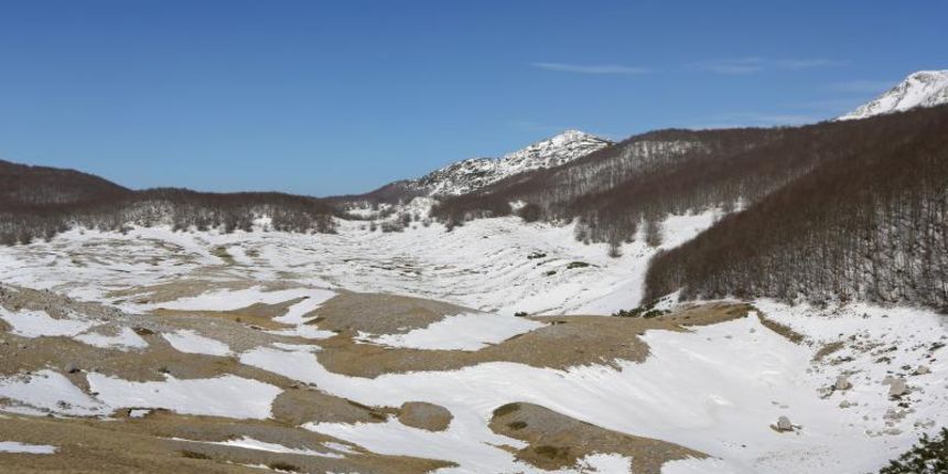 16.03.2014., Juzni Velebit – Topljenje snijega na Juznom Velebitu i procvjetani prvi planinski cvjetovi u ranom proljecu najavljuju skorasnje toplije vrijeme. Photo: Filip Brala/PIXSELL Autor  Filip Brala/PIXSELL Ključne riječi  rekreacija, planina, pro
