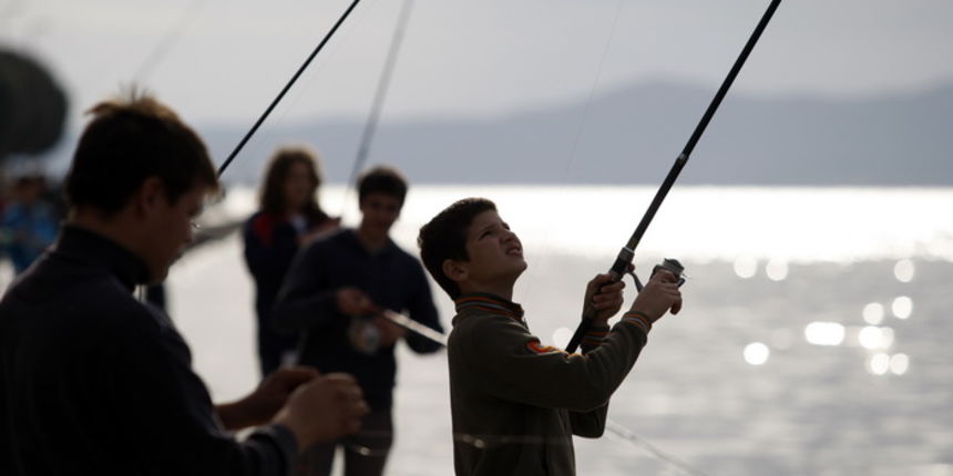 Zadar, 201110.
Kup sv. Krsevana, natjecanje u sportskom ribolovu sa zadarske rive u organizaciji SRD Zubatac.
Foto: Jure Miskovic / CROPIX