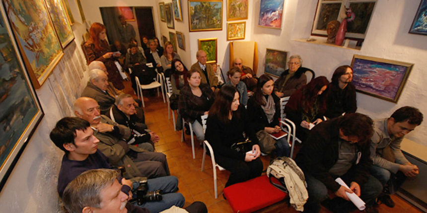 Roman Simić kod “ZaPis”-a u atelieru “Benini” Roman Simić kod “ZaPis”-a u atelieru “Benini”