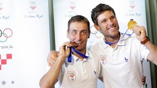 Svečani doček svjetskih prvaka Fantele i Marenića u Zračnoj luci Zagreb. Foto: Petar Glebov/PIXSELL