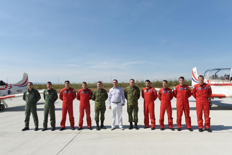 Krila Oluje se vratili u Hrvatsku nakon osvojene nagrade na vojnom aeromitingu RIAT. Photo: Davor VišnjićPIXSELL Krila Oluje se vratili u Hrvatsku nakon osvojene nagrade na vojnom aeromitingu RIAT. Photo: Davor VišnjićPIXSELL