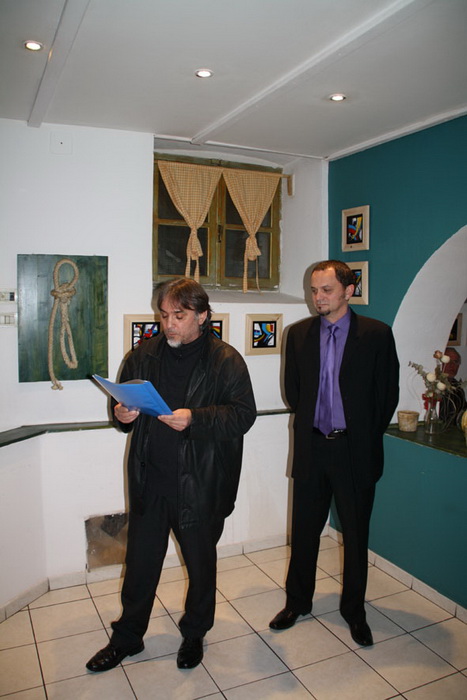 Otvorenje izlozbe Dragana Jelavica u konobi Na po ure 27. studenog 2010.