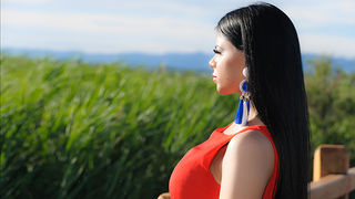 Anita Maričić u promociji modnih kreacija na Vranskom Jezeru (foto: Ivan Toman)