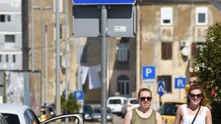 Na autobusnom kolodvoru dio taksista odrzao je prosvjed zbog kako kazu sve tezih uvijeta rada. Photo: Dino Stanin/PIXSELL