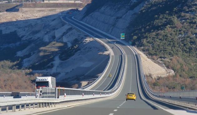 Slab promet na autocesti A1 u zimskom razdoblju. Dionica Ravca-Vrgorac. Photo: Ivo Cagalj/PIXSELL