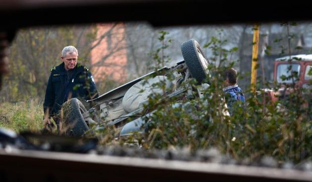 02.11.2014., Otok – Osobni automobil podletio je pod teretni vlak na pruzi Vinkovci-Drenovci-drzavna granica. Cetiri su osobe poginule, a dvije su tesko ranjene. Photo: Goran Ferbezar/PIXSELL