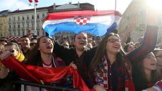 Brončani kauboji svečano dočekani na Trgu bana Josipa Jelačića. Foto: Goran Stanzl/PIXSELL