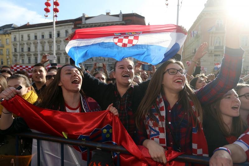 Brončani kauboji svečano dočekani na Trgu bana Josipa Jelačića. Foto: Goran Stanzl/PIXSELL