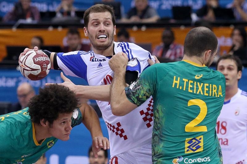 Katar – 24. svjetsko rukometno prvenstvo, osmina finala, Hrvatska – Brazil 26-25. Photo: Goran Stanzl/PIXSELL