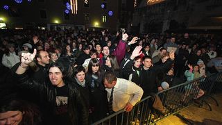 Doček Nove 2009. na Narodnom trgu (foto: Marin Gospić)