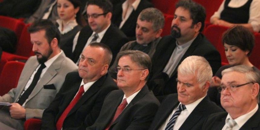 Osijek – Svecana akademija Lik i djelo Josipa Jurja Strossmayera u cast 200. obljetnice njegovog rodjenja odrzana je u Hrvatskom narodnom kazalistu. Photo: Marko Mrkonjic/PIXSELL Osijek – Svecana akademija Lik i djelo Josipa Jurja Strossmayera u cast 200. obljetnice njegovog rodjenja odrzana je u Hrvatskom narodnom kazalistu. Photo: Marko Mrkonjic/PIXSELL