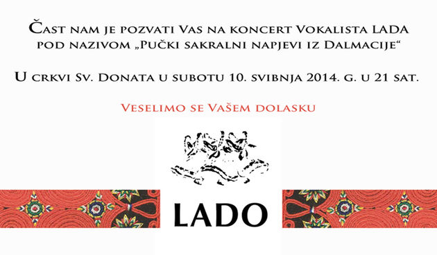 Vokalisti Lada održavaju koncert u Zadru