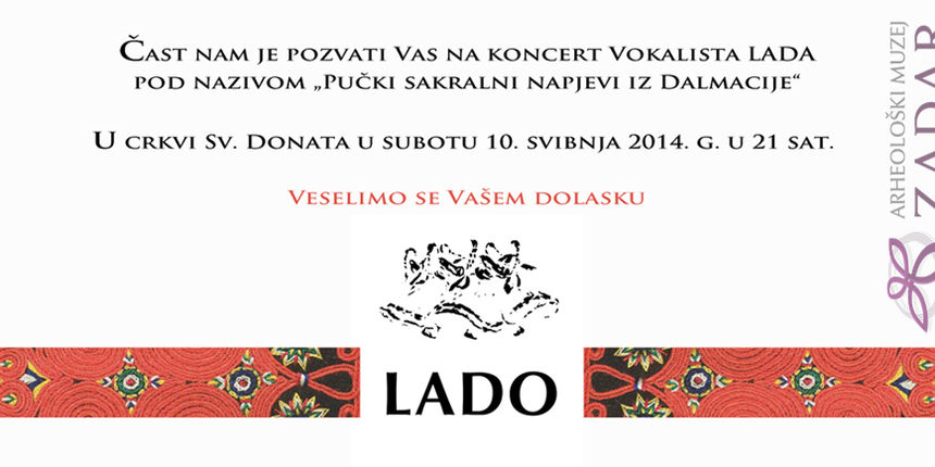 Vokalisti Lada održavaju koncert u Zadru Vokalisti Lada održavaju koncert u Zadru