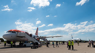 Easy Jet zrakoplov, Zračna luka Zadar