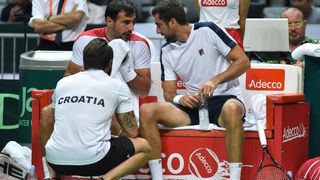 Davis Cup: Ivan Dodig/Marin Čilić – Nicolas Mahut/Pierre-Hugues Herbert 3-1. Photo. Hrvoje Jelavić/PIXSELL
