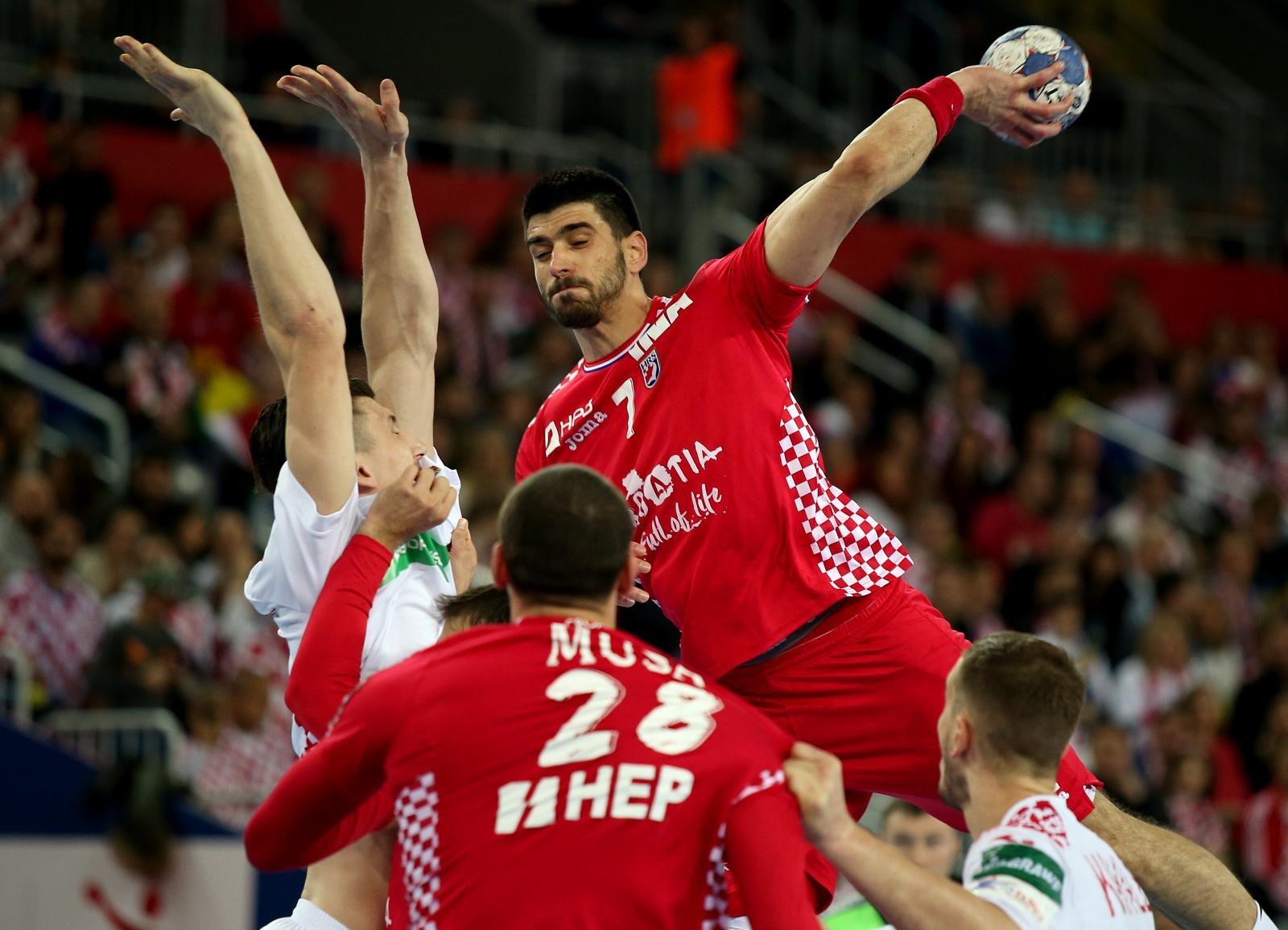 Arena Zagreb, Europsko rukometno prvenstvo, skupina I, 1. kolo, Hrvatska – Bjelorusija. Arena Zagreb, Europsko rukometno prvenstvo, skupina I, 1. kolo, Hrvatska – Bjelorusija.