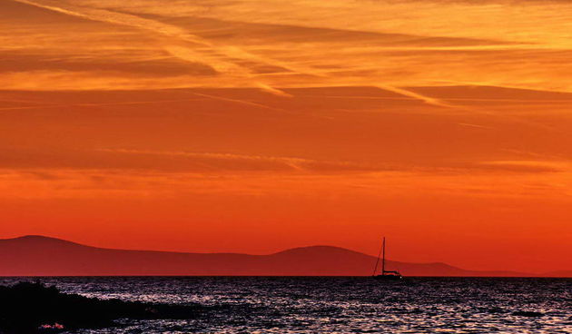 Čarobni smiraj dana na Puntamici 31. kolovoza 2015., Foto: Leonard Kvarantan