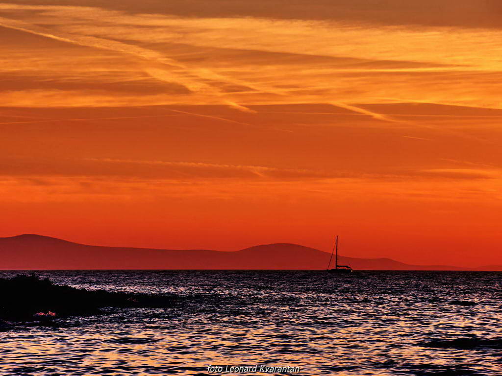 Čarobni smiraj dana na Puntamici 31. kolovoza 2015., Foto: Leonard Kvarantan Čarobni smiraj dana na Puntamici 31. kolovoza 2015., Foto: Leonard Kvarantan