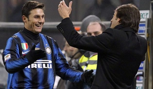 Javier Zanetti i Leonardo, Foto: Reuters