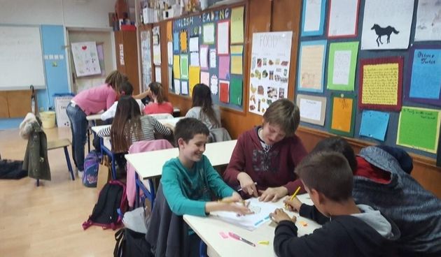 Učionica, OŠ Šime Budinića, učenici, škola