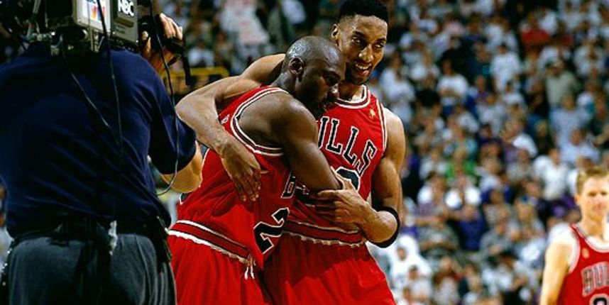 Michael Jordan i Scottie Pippen Michael Jordan i Scottie Pippen