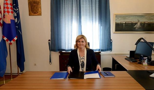 U Domu županije otvoren privremeni ured predsjednice Kolinde Grabar-Kitarović. Foto: Dino Stanin/PIXSELL