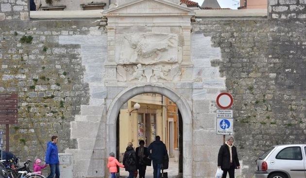 Pri kraju radovi na sanaciji vrata sv. Krševanu u zadarskom Muraju. Foto: Dino Stanin/PIXSELL