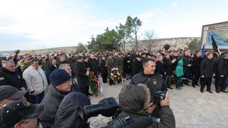 Maslenica: Otkrivanje spomen obilježja križa za poginule hrvatske branitelje u VRO Maslenica ´93, Foto: Filip Brala/PIXSELL